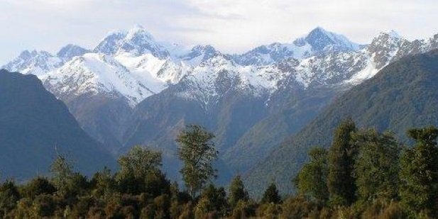 The Southern Alps from the West Coast